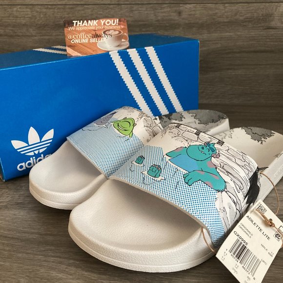 Adidas Adilette Lite Slides Monsters Inc Men's NWB - Picture 7 of 11